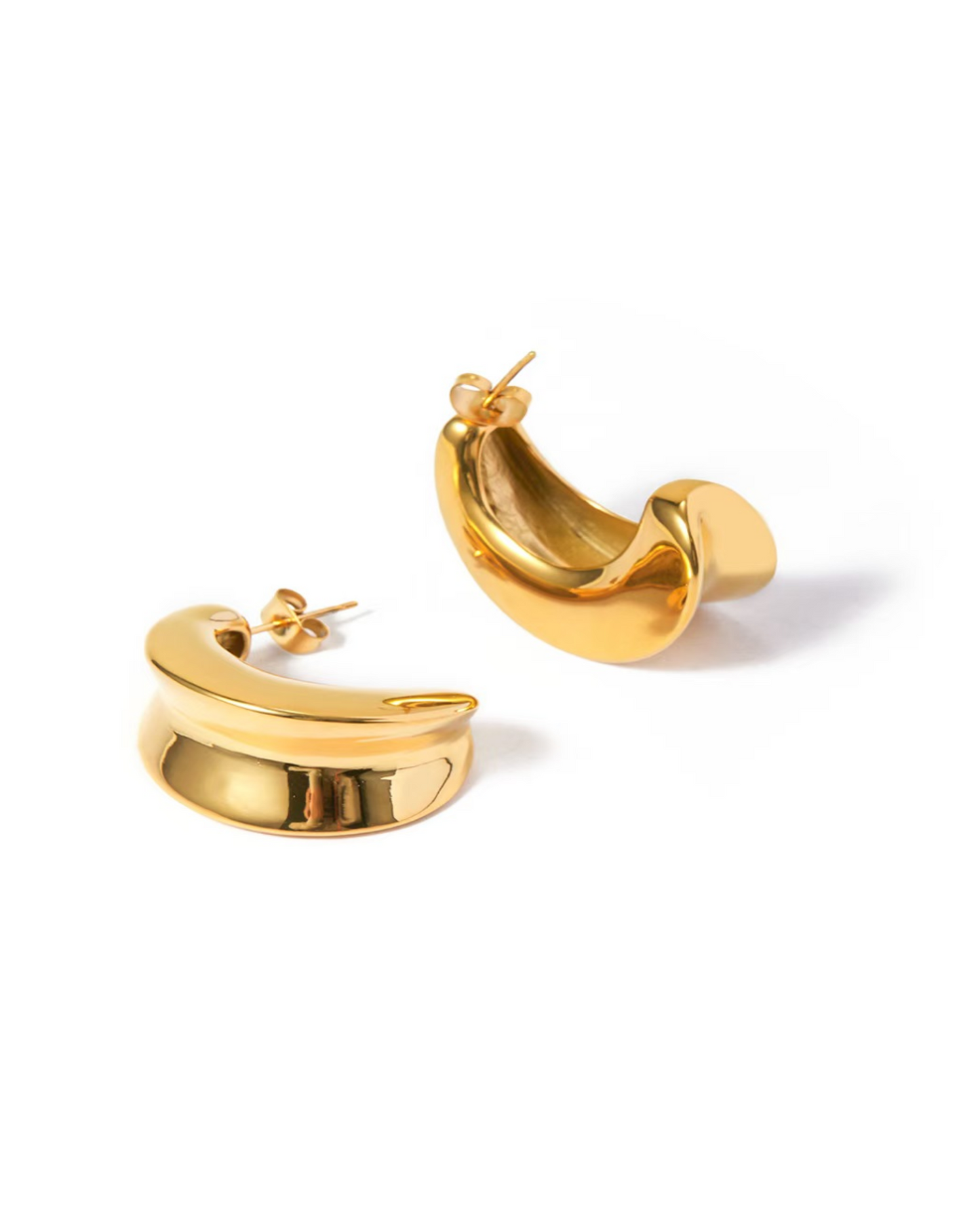 Gold Mega Hoop Earrings