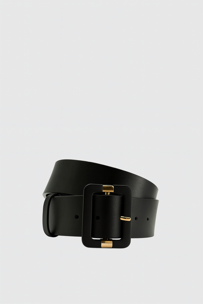 ELYNA Rectangle Buckle Leather belt