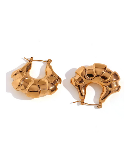 Gold Bold Hoop Earrings