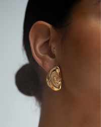 Gold Ear Stud Earrings
