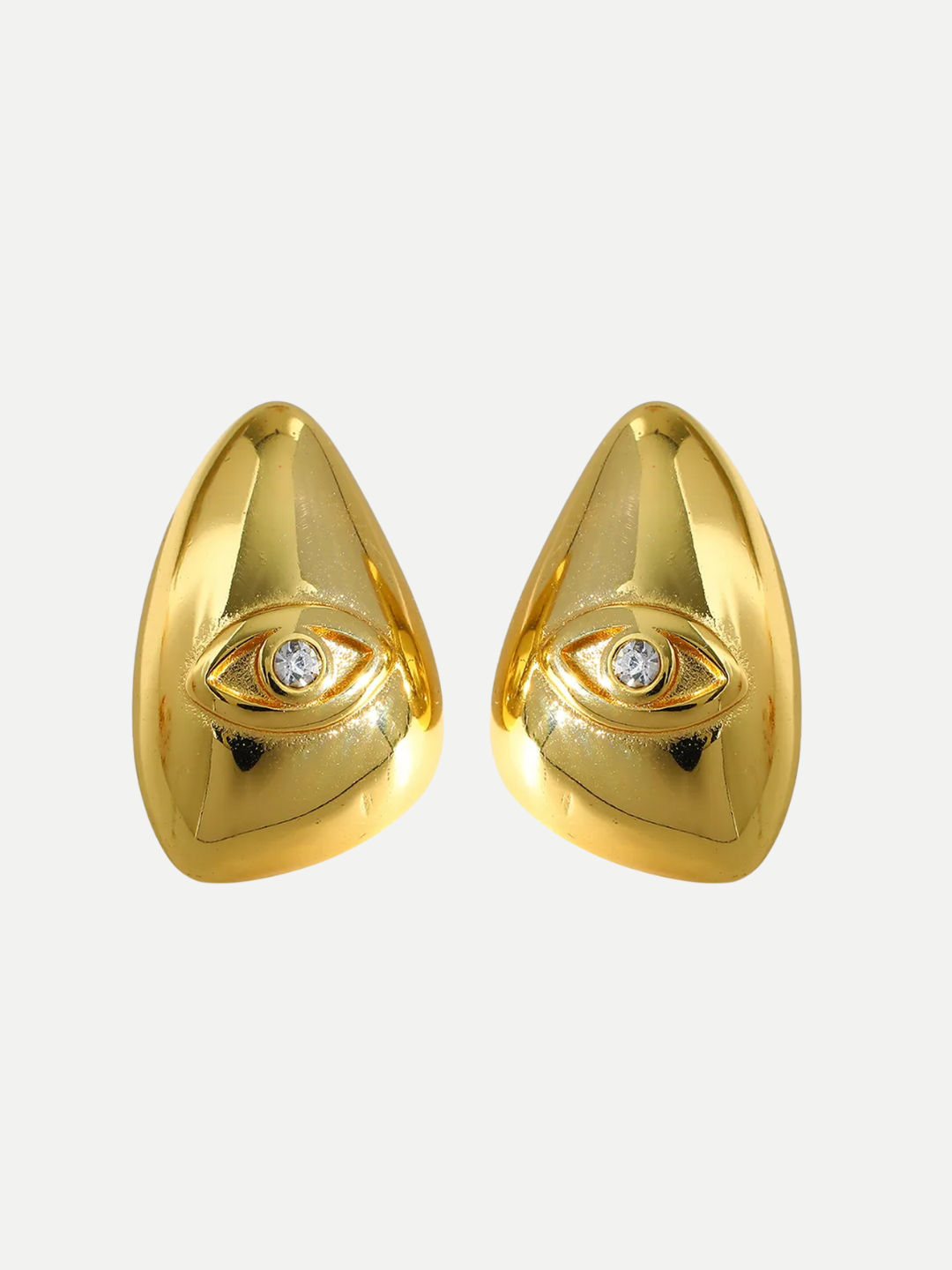 18KT Gold-Plated Eye Statement Stud Earrings