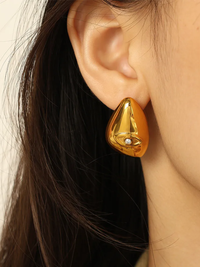 18KT Gold-Plated Eye Statement Stud Earrings