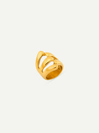 18KT Gold-Plated Five Orb Wrap Ring | Waterproof, Hypoallergenic, Tarnish-Free