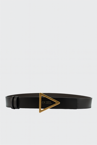 TROIS Triangle Buckle Reversible Leather belt