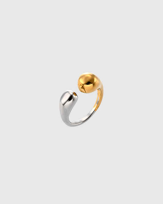 Two - Tone Open Ring - OUZELJewellery