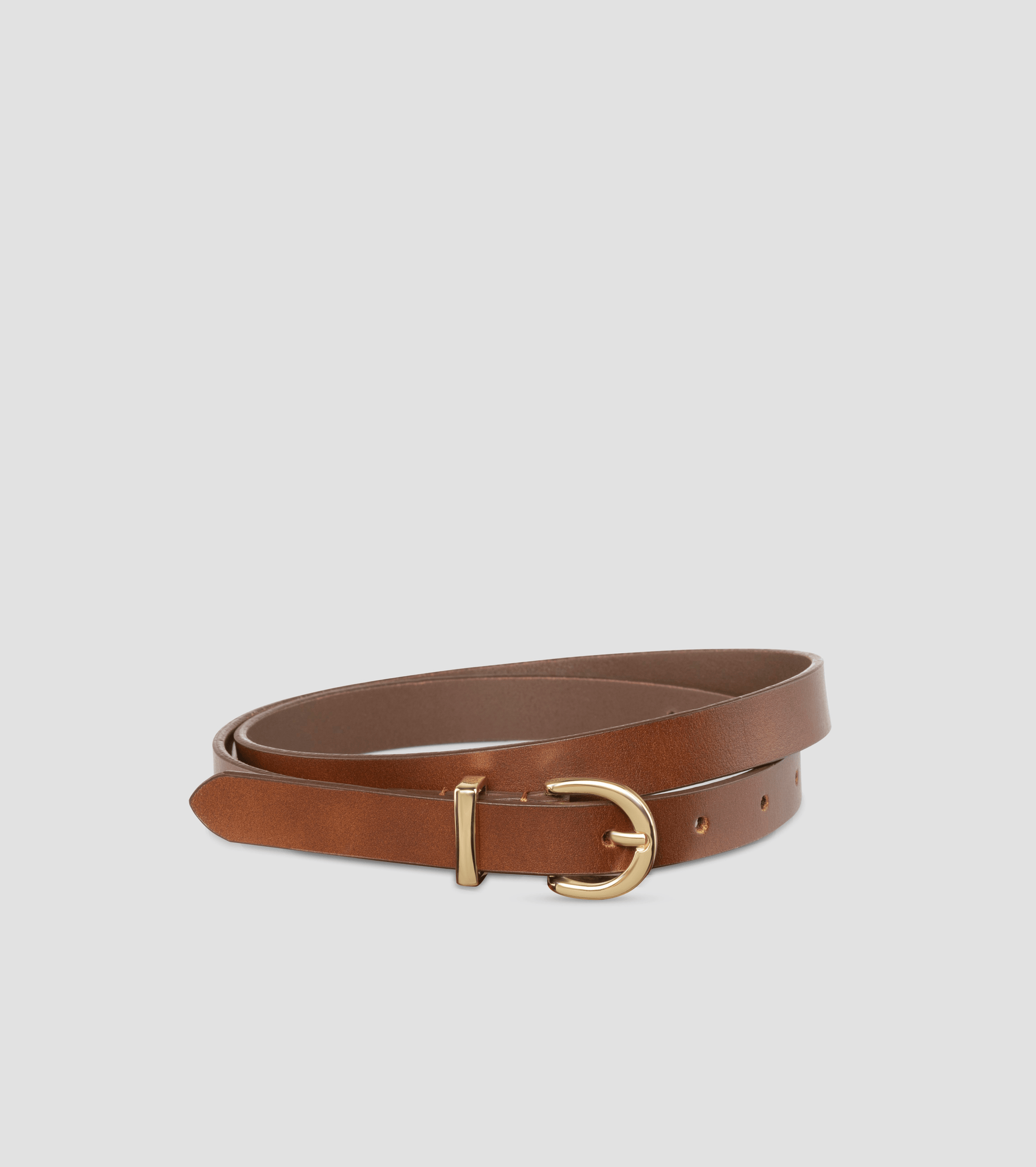 BERTA Italian Leather Belt- Brown - OUZELLeather Belts