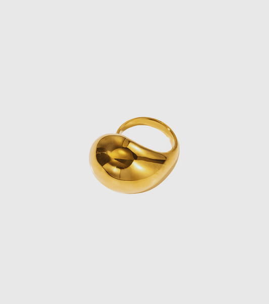 Bold Gold Droplet Ring - OUZELJewellery