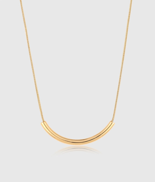 Curved Bar Necklace - OUZELJewellery