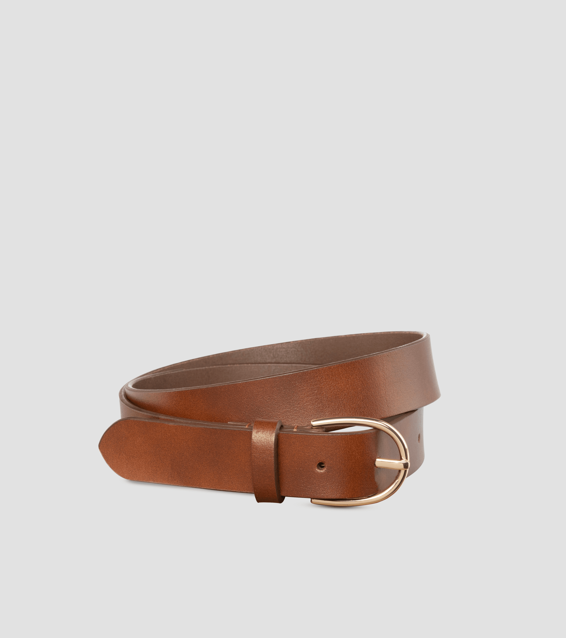 DEMI Italian Leather Belt- Brown - OUZELLeather Belts