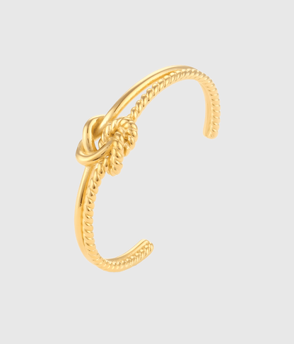 Double Love Knot Cuff Bracelet - OUZELJewellery