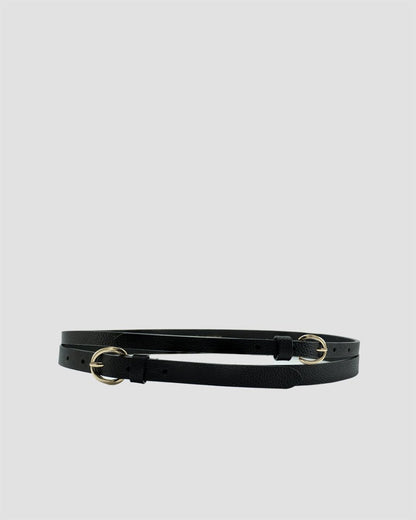 DUAL Buckle Leather belt - OUZELLeather Belts