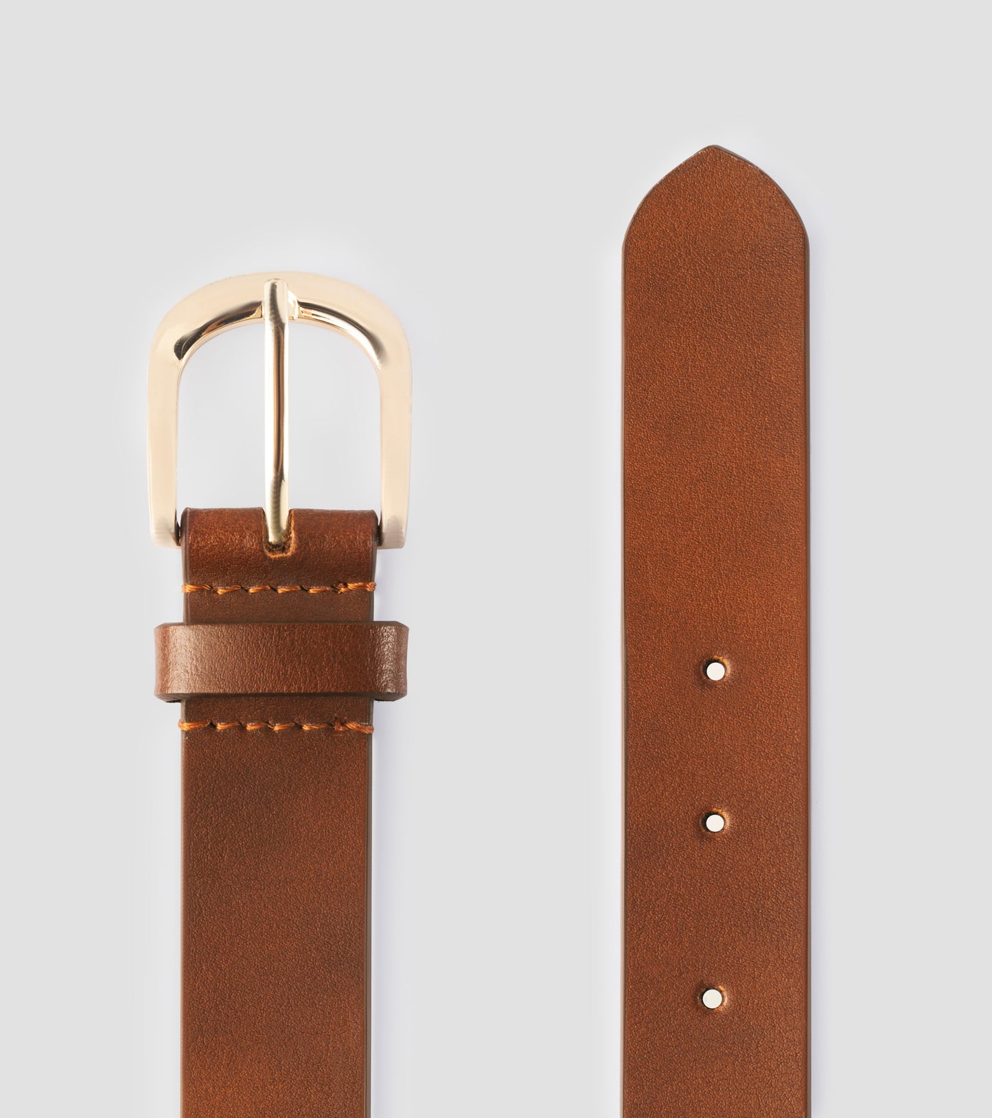 ELEA Italian Leather Belt- Brown - OUZELLeather Belts