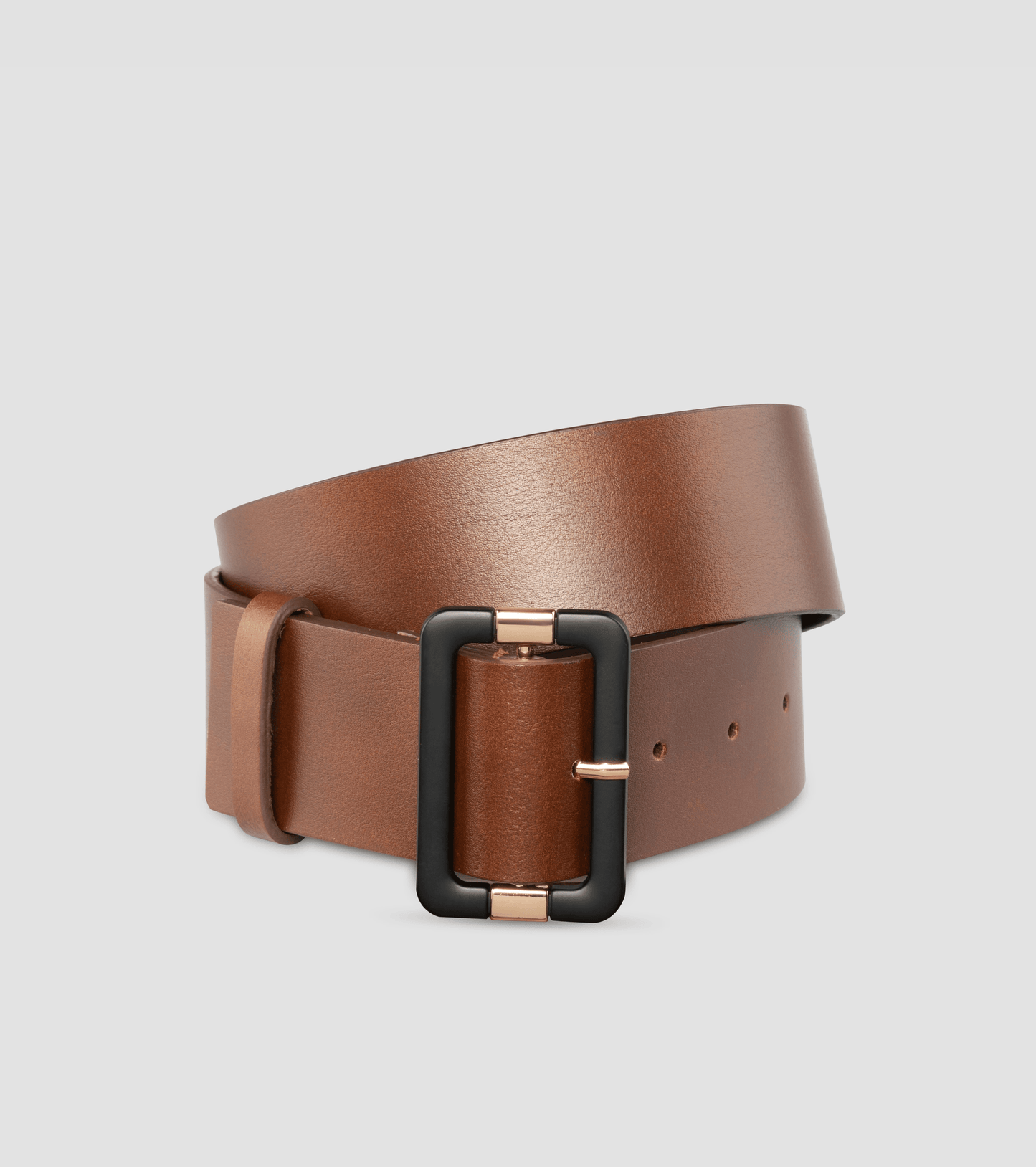 ELYNA Italian Leather Belt- Brown - OUZELLeather Belts