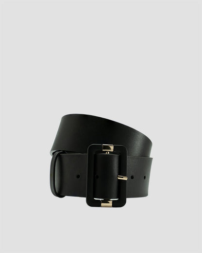 ELYNA Rectangle Buckle Leather belt - OUZELLeather Belts