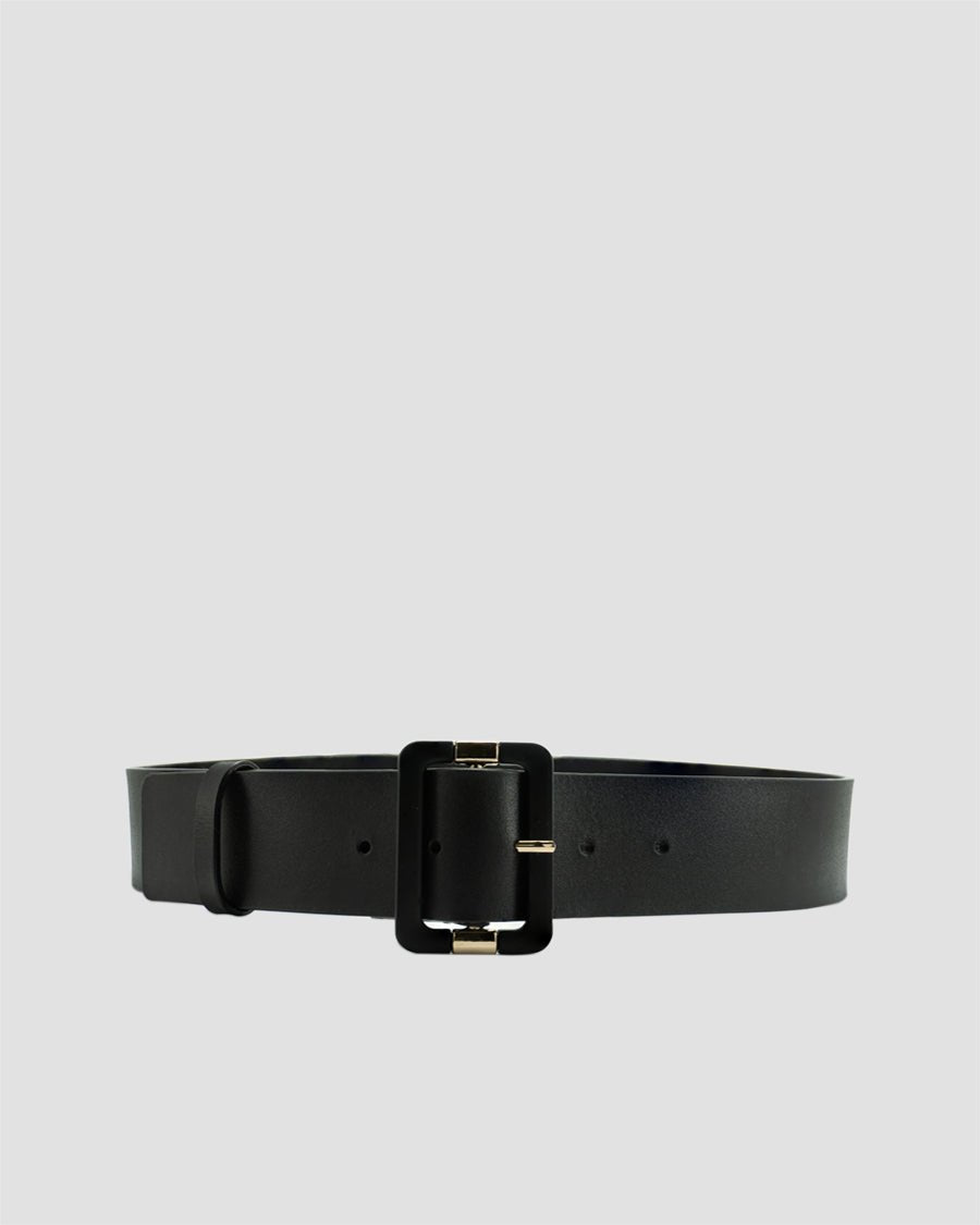 ELYNA Rectangle Buckle Leather belt - OUZELLeather Belts