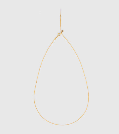 Gold Adjustable Threader Box Chain Necklace - OUZELJewellery