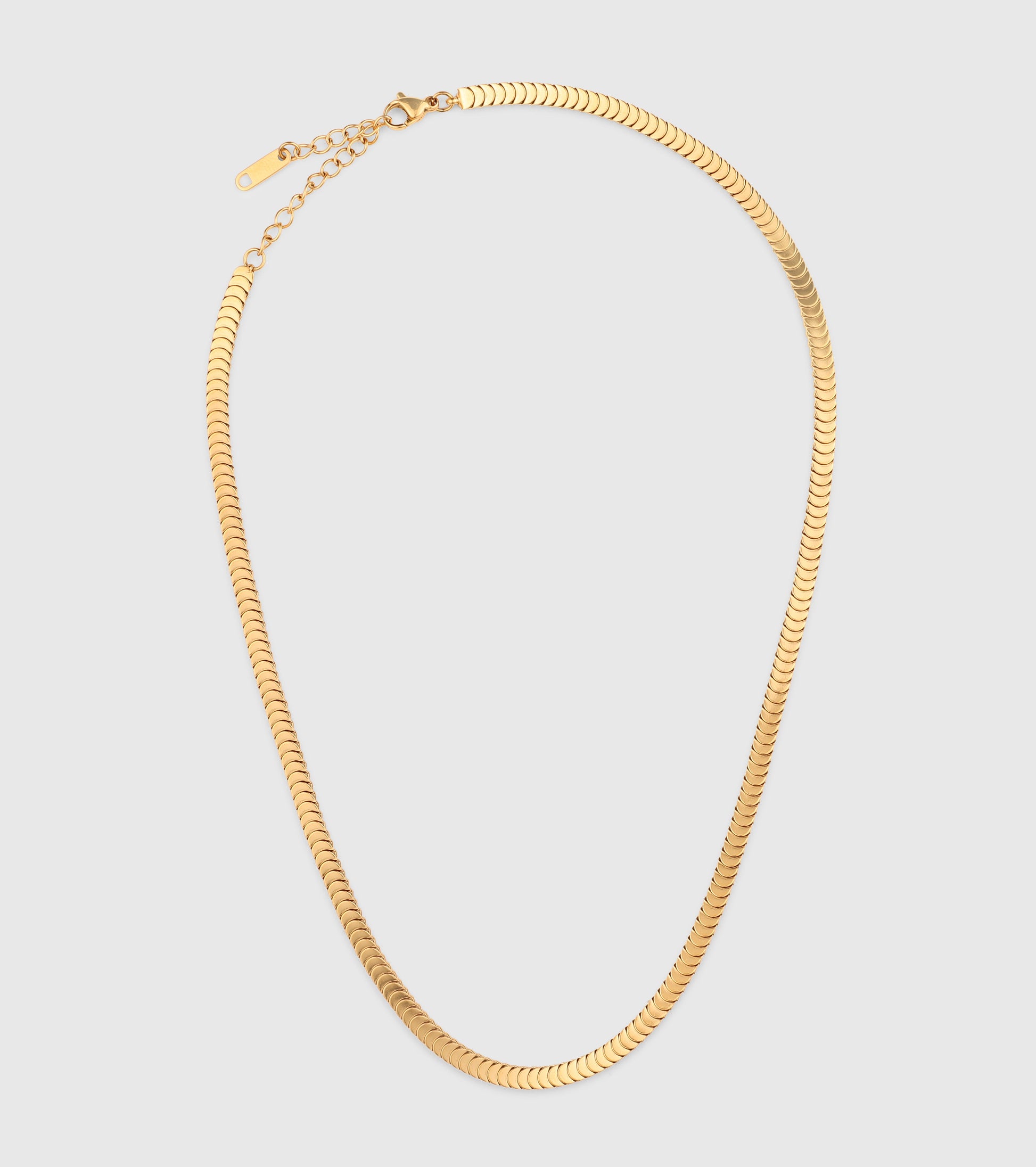 Gold Choker Snake Chain Necklace - OUZELJewellery