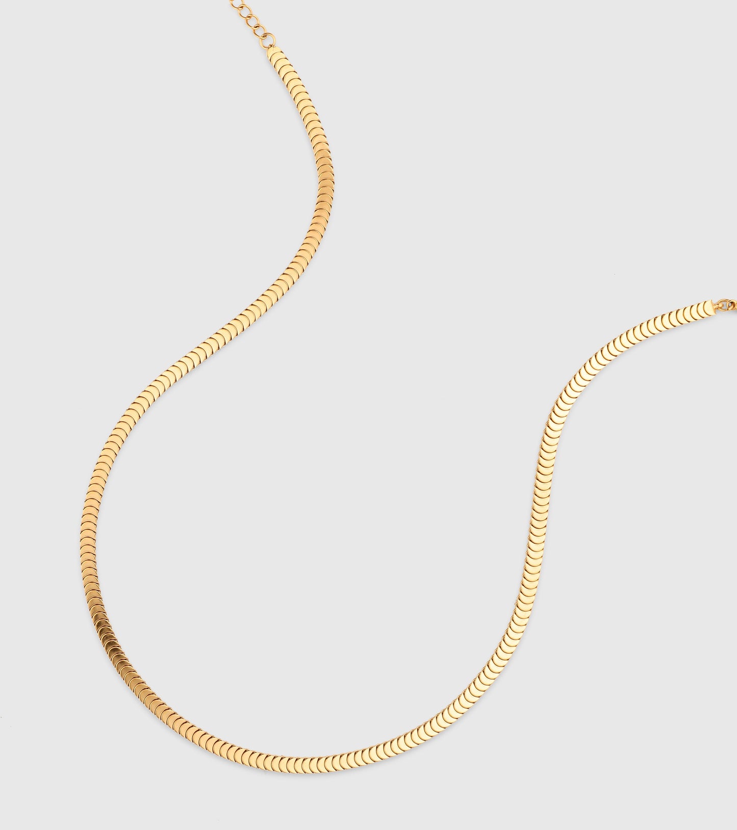 Gold Choker Snake Chain Necklace - OUZELJewellery