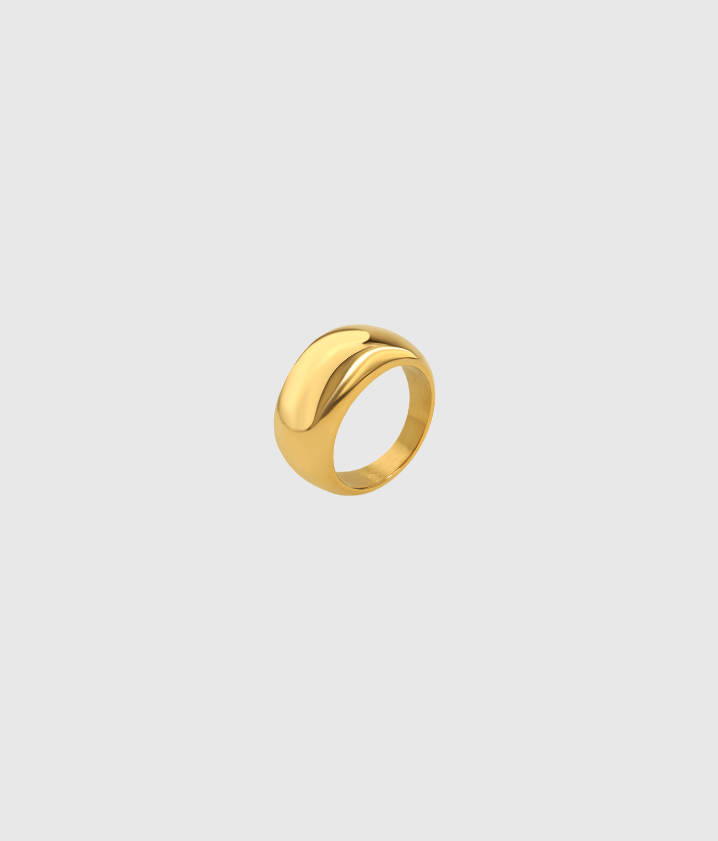 Gold Dome Ring - OUZELJewellery