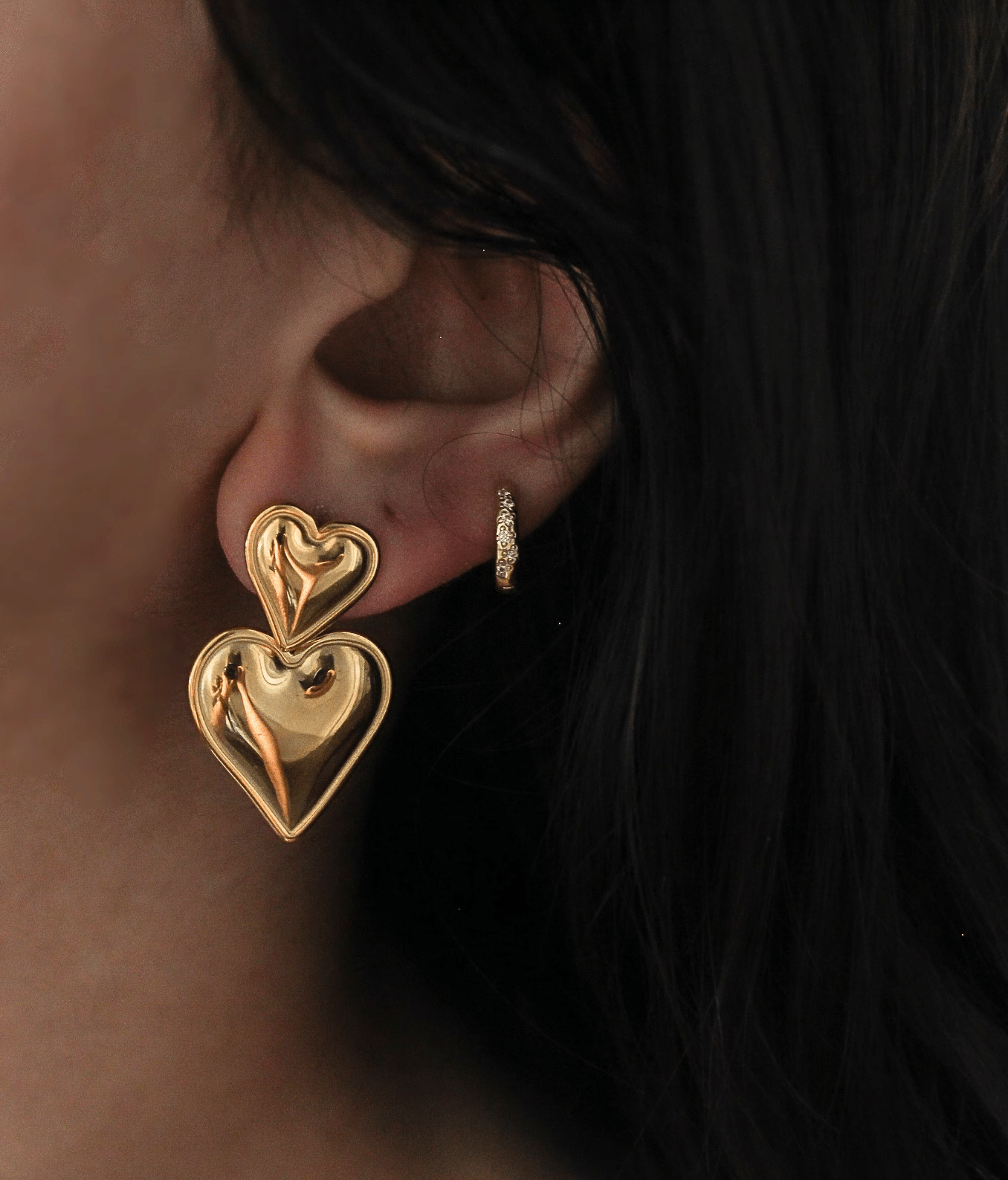 Gucci Gucci Heart Earrings 002-425-2000016 - Gold Earrings | McCarver Moser  | Sarasota, FL