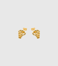Gold Hand Stud Pod Earrings - OUZELJewellery