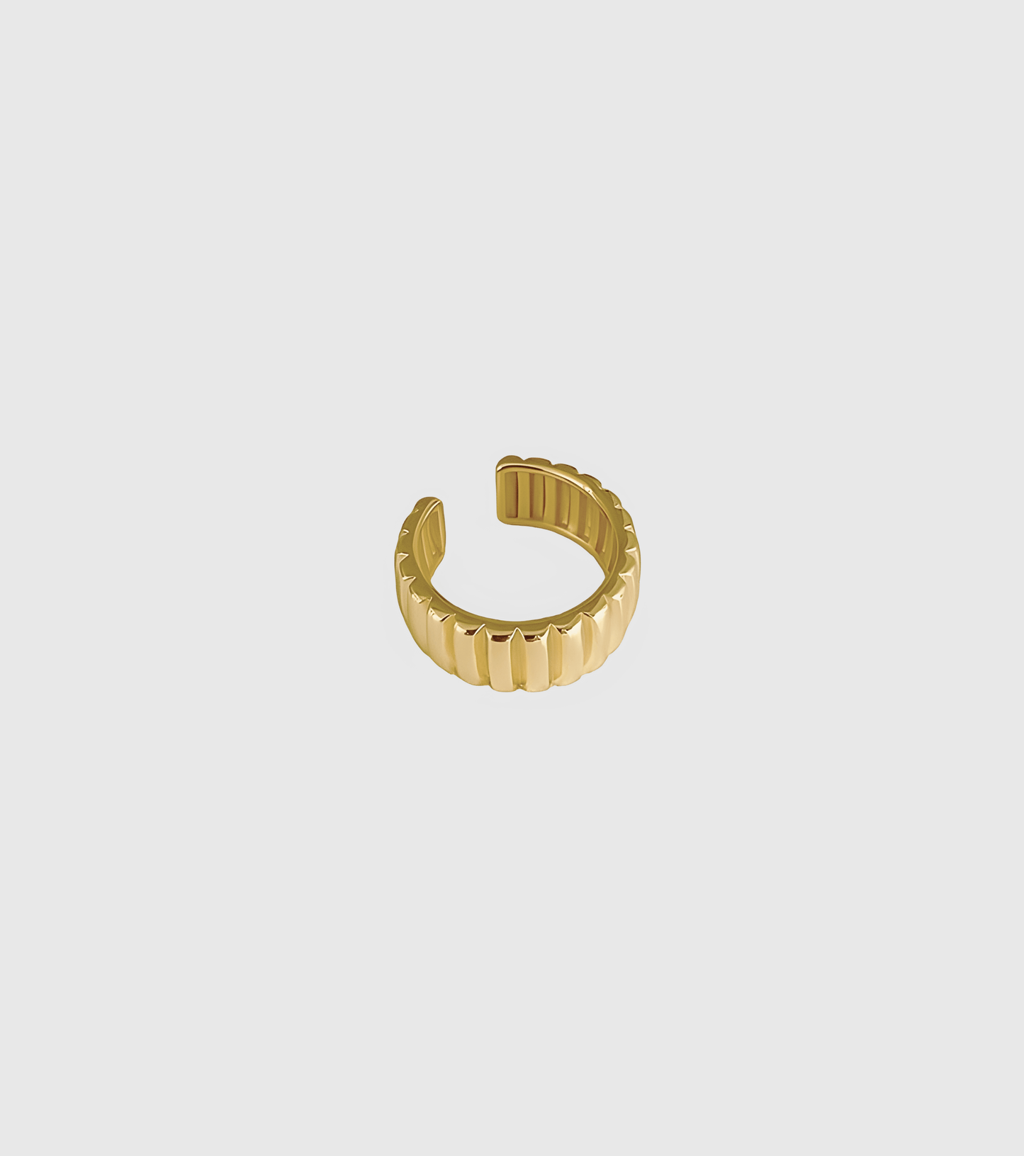 Gold Line Dome Ring - OUZELJewellery