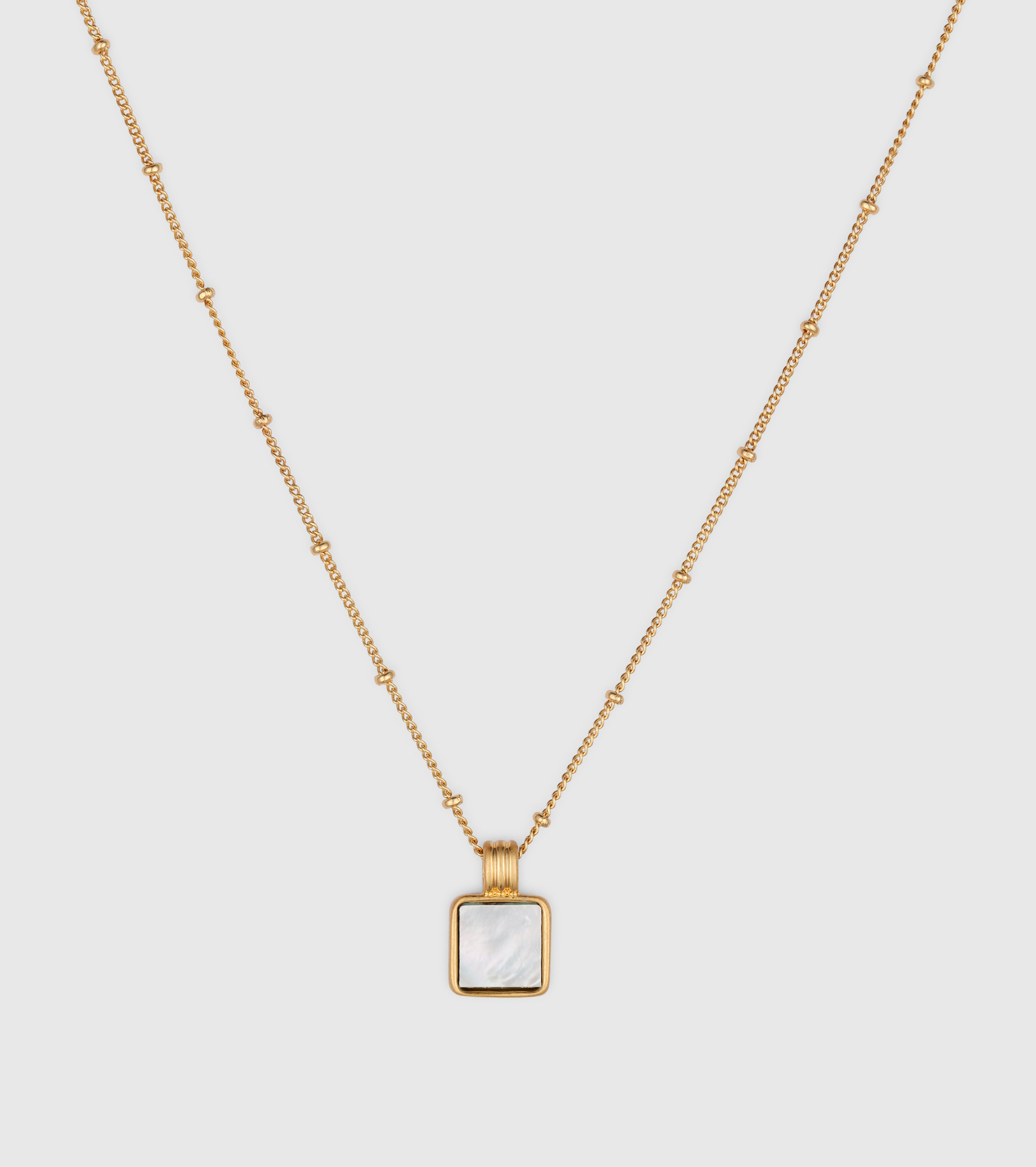 Buy PRAAVY Mother Of Pearl Heart Necklace In Gold | Shoppers Stop