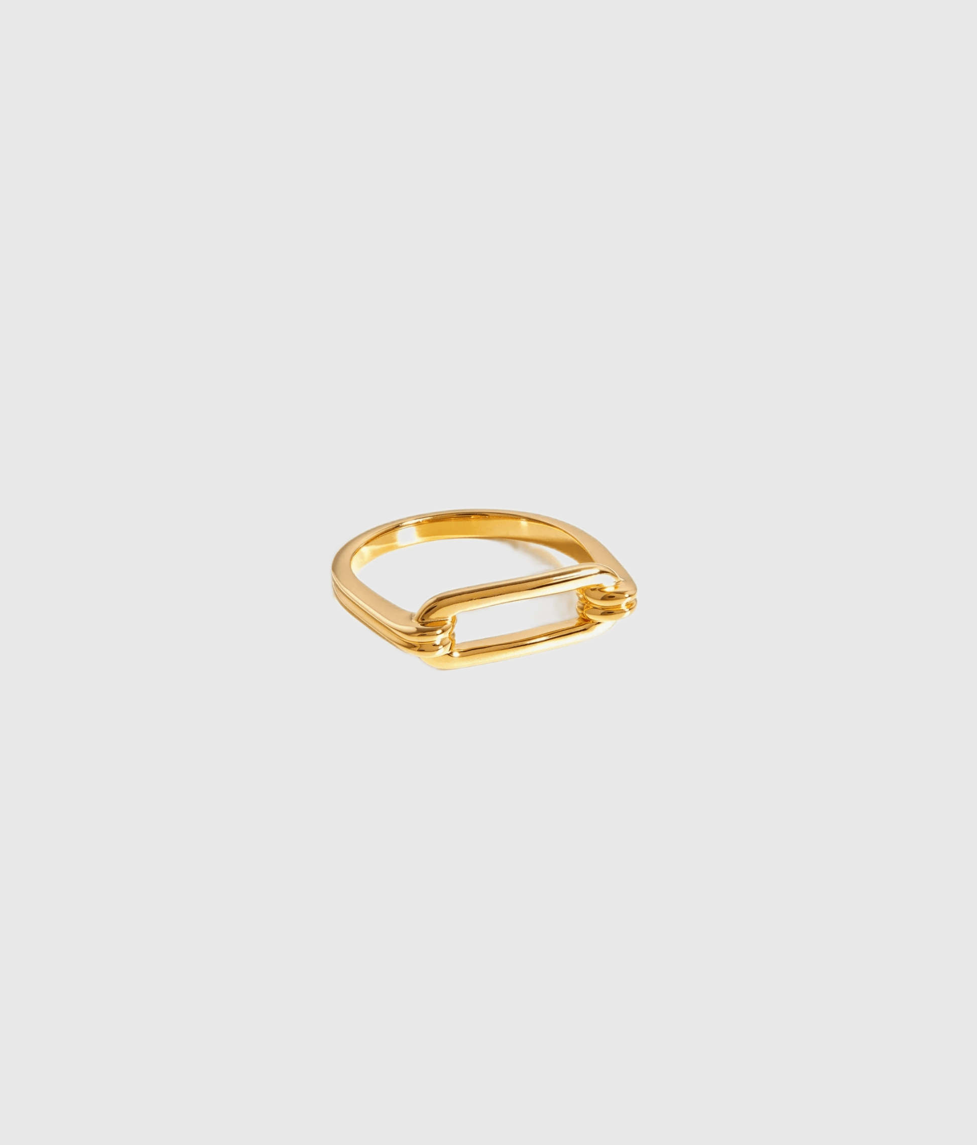 Gold Ovate ring - OUZELJewellery