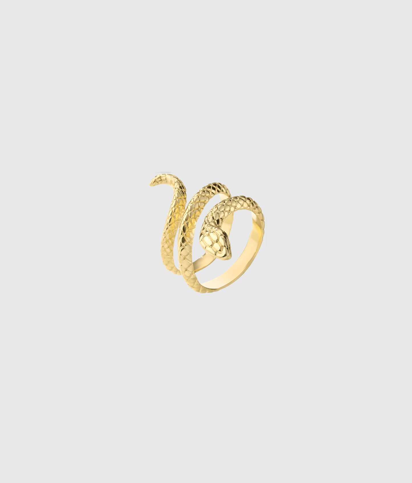 Gold Snake-Wrap Ring - OUZELJewellery