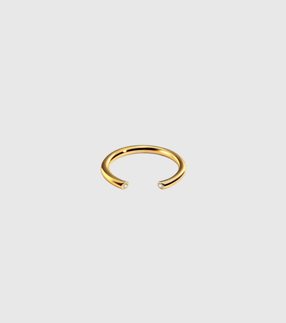 Gold Tiny Sparkle Ring - OUZELJewellery