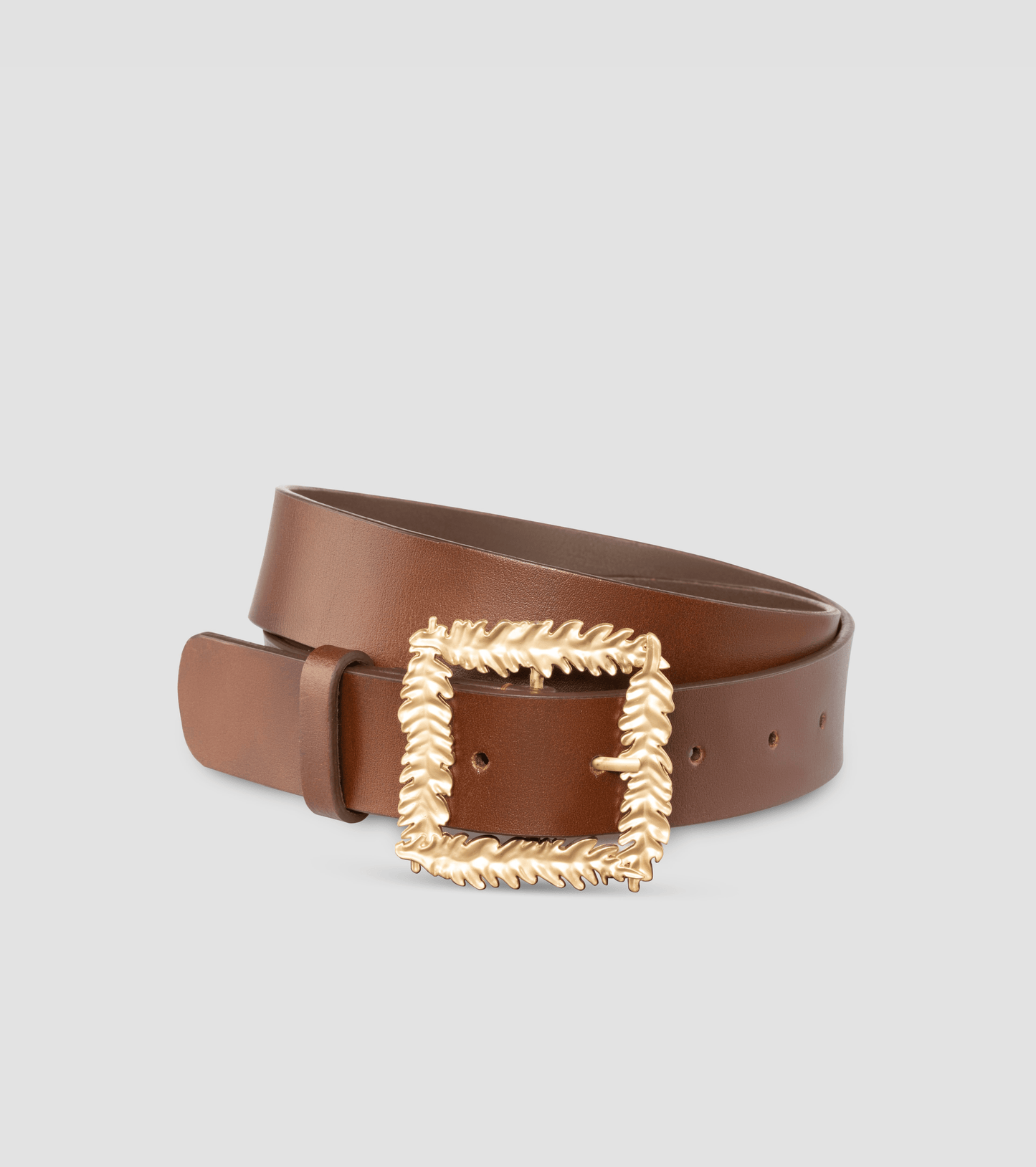 LYA Italian Leather Belt- Brown - OUZELLeather Belts