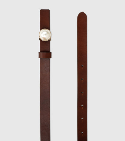 MOON Embellished Italian Leather Belt Pack- Black and Brown - OUZELLeather Belts