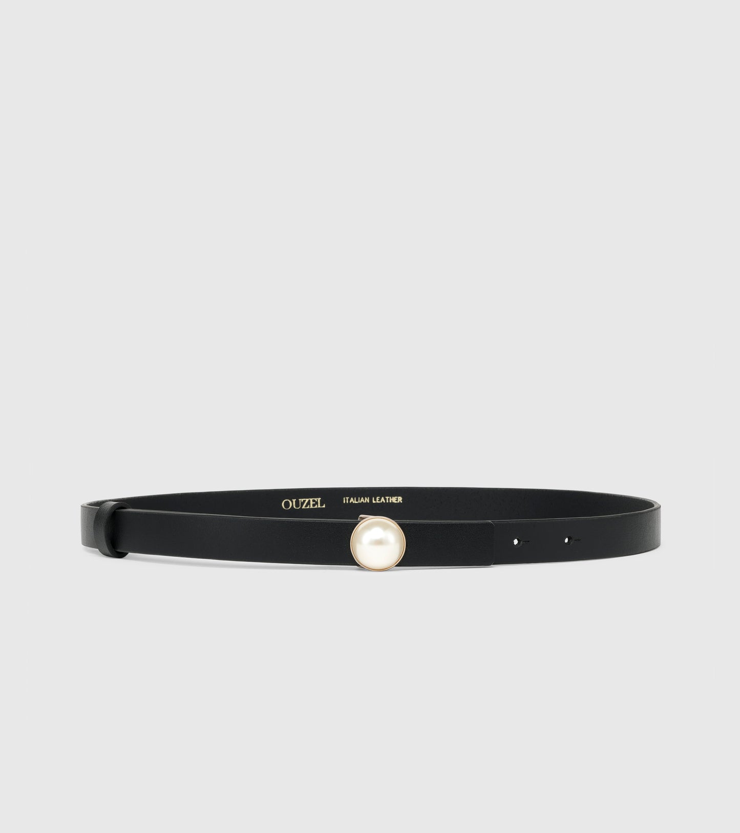 MOON Embellished Italian Leather Belt Pack- Black and Brown - OUZELLeather Belts