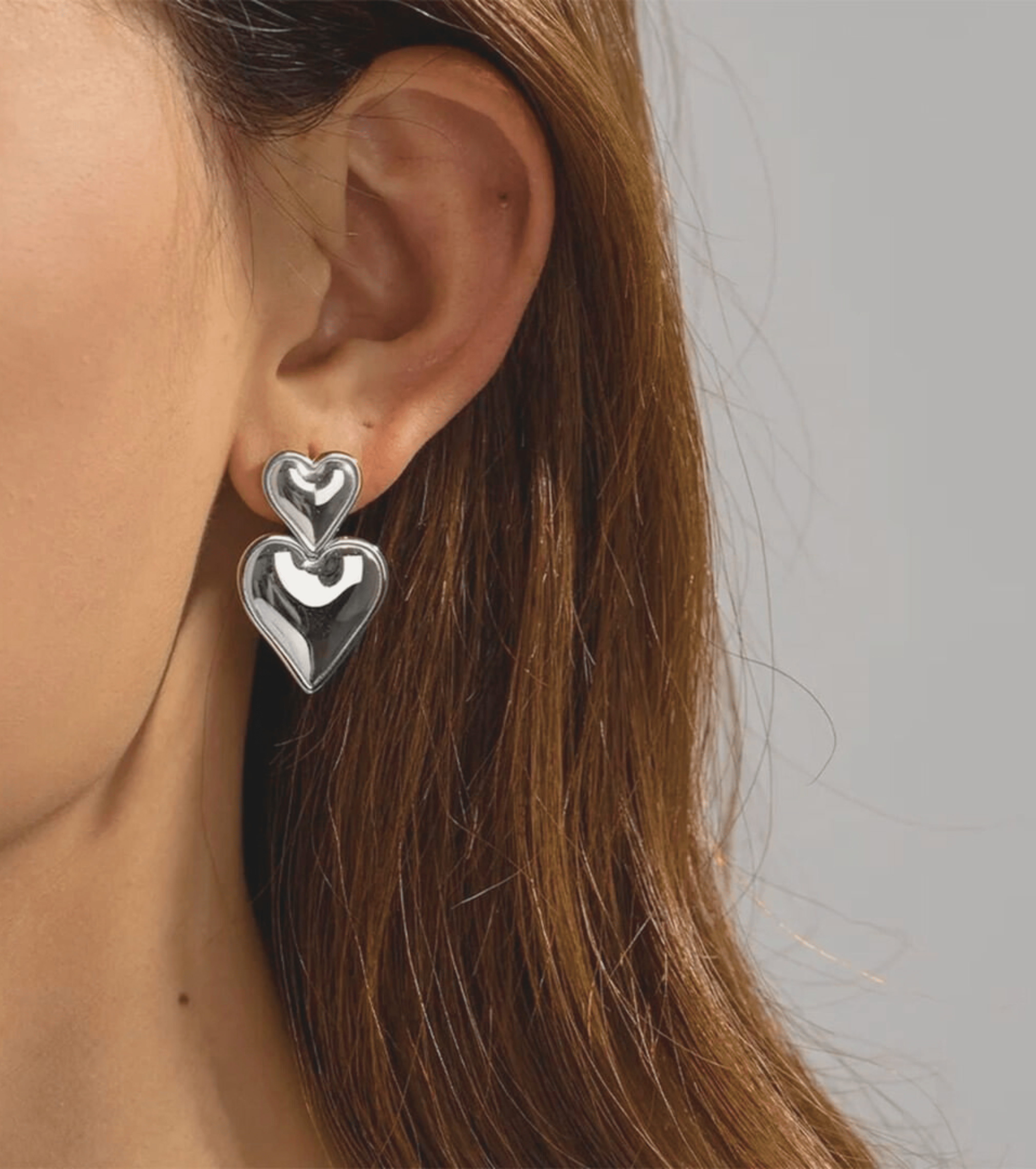 Buy online Heart Shaped Silver Stud Earring from fashion jewellery for  Women by 925siller for ₹1850 at 61% off | 2024 Limeroad.com