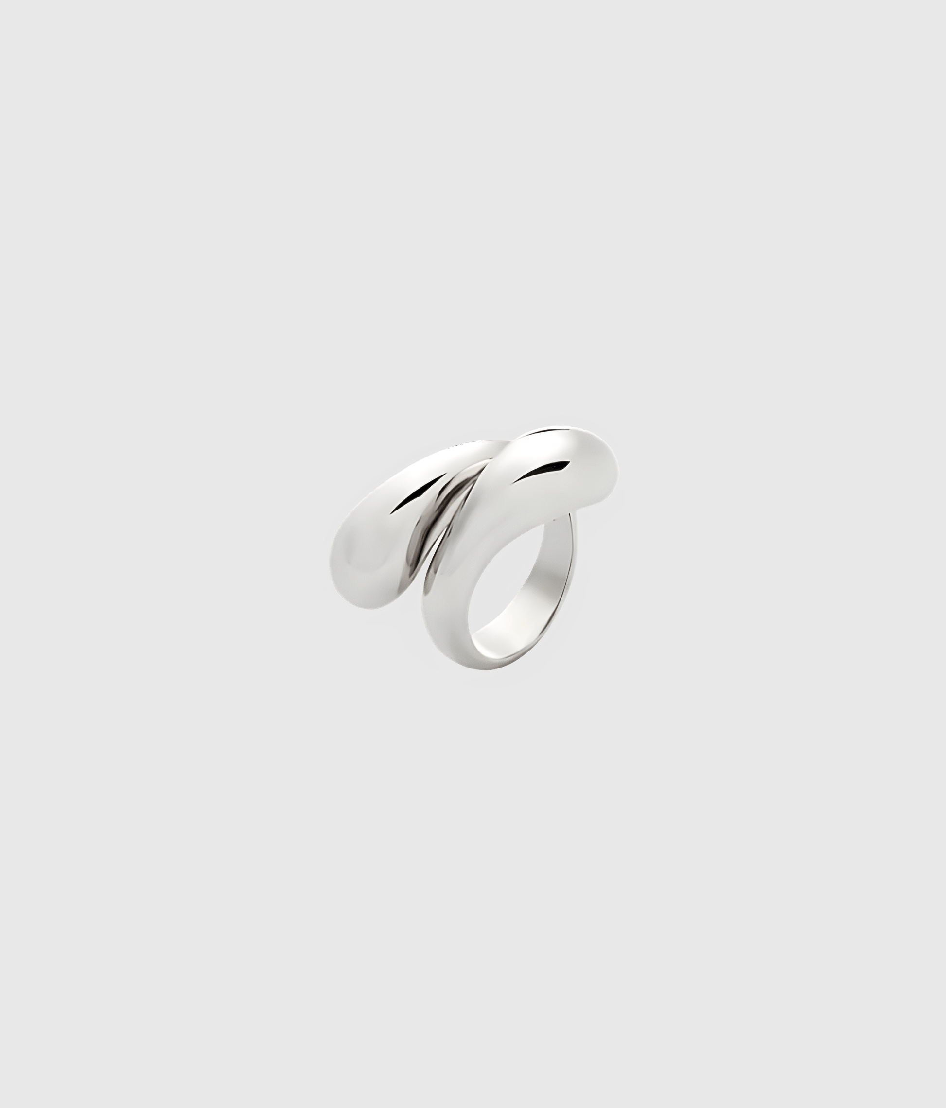 Silver Droplet Ring - OUZELJewellery