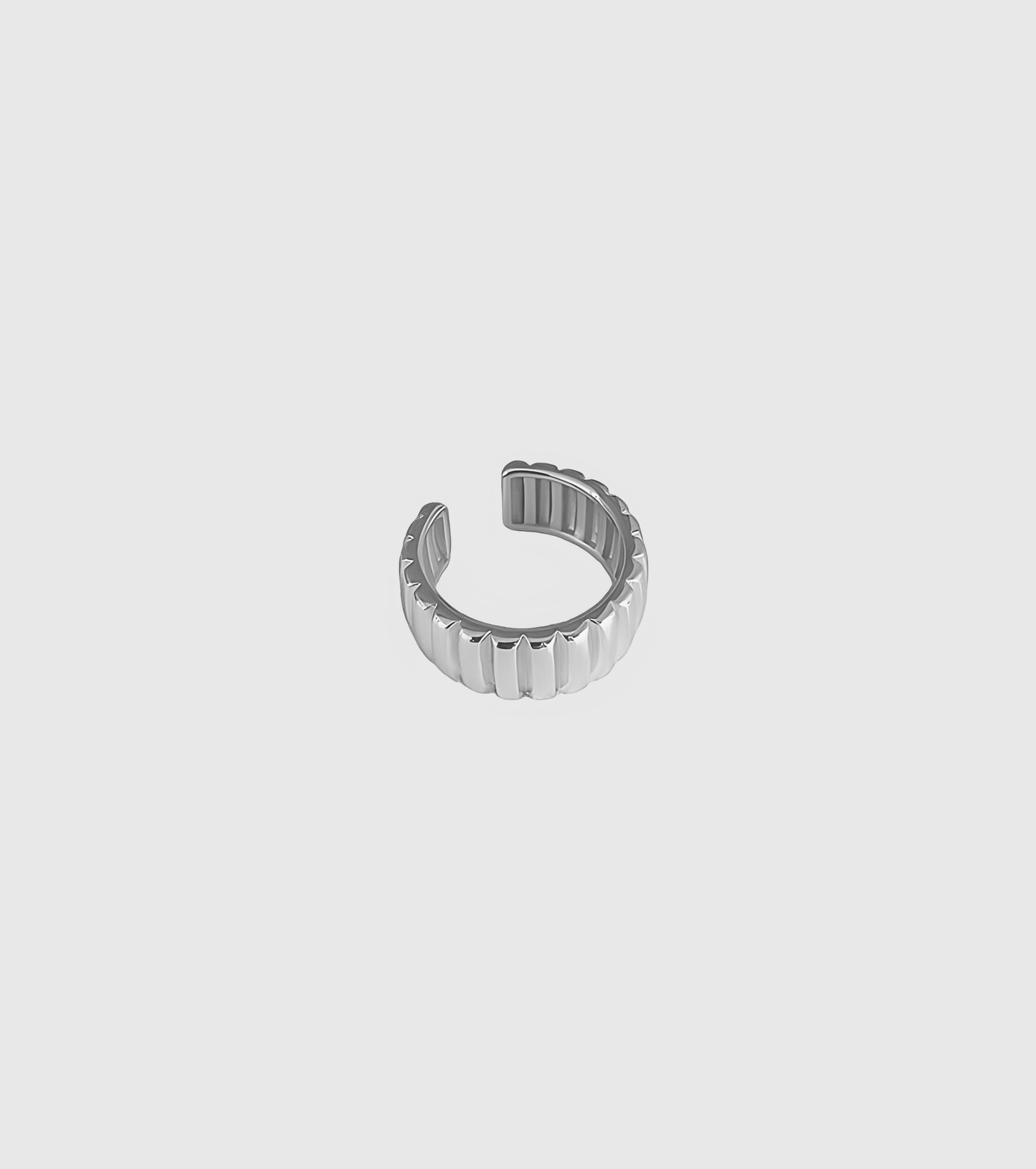 Silver Line Dome Ring - OUZELJewellery