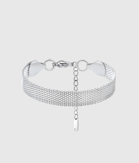 Silver Mesh Chain Bracelet - OUZELJewellery
