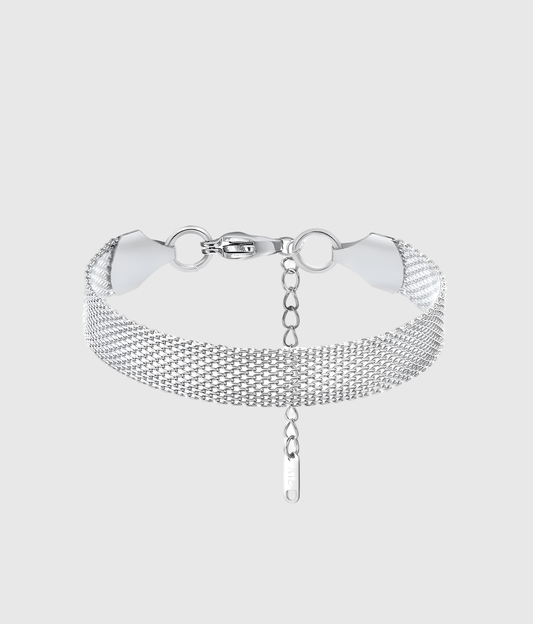 Silver Mesh Chain Bracelet - OUZELJewellery