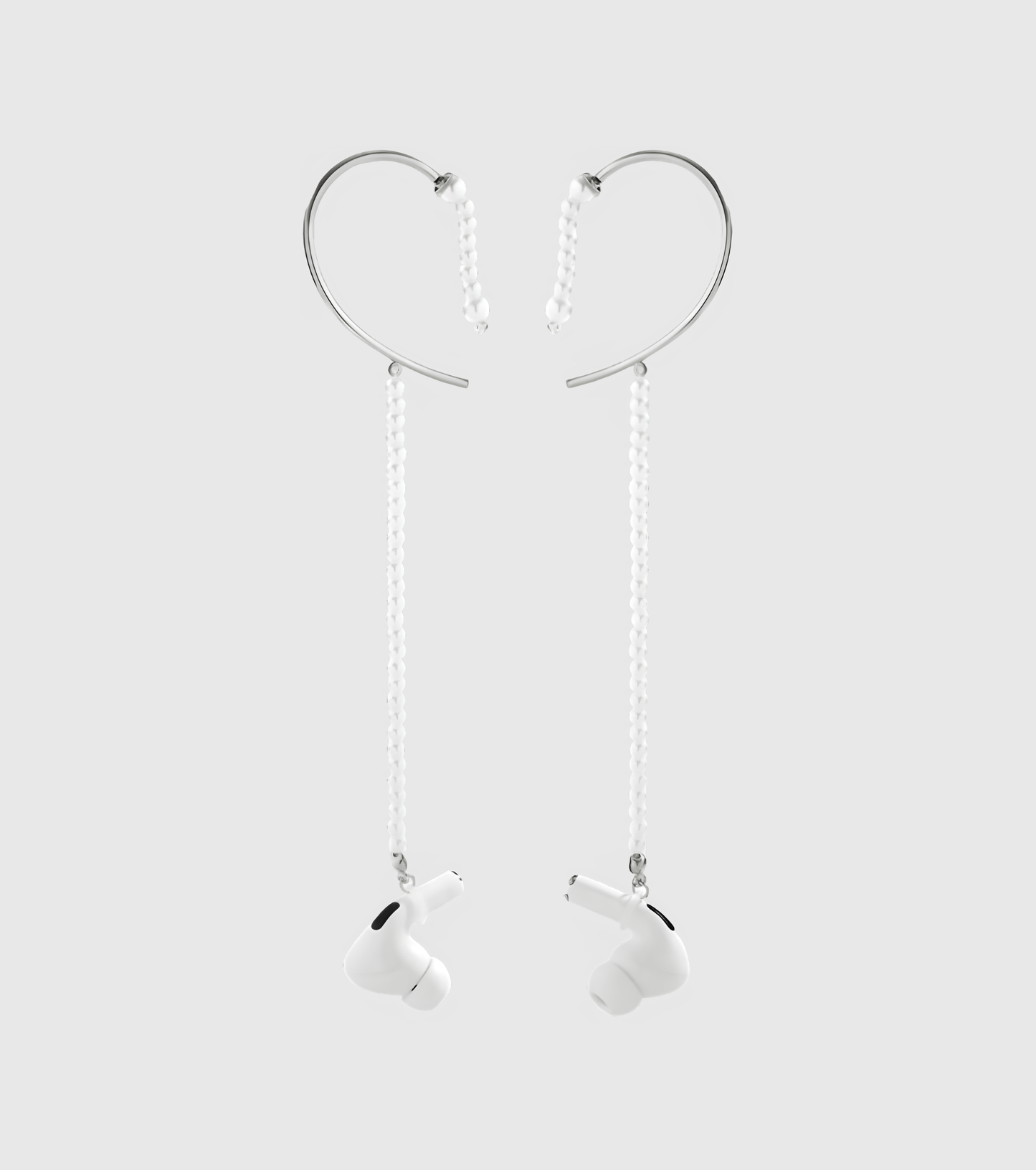 Silver Molten Pearls Pod Ear Cuffs - OUZELJewellery