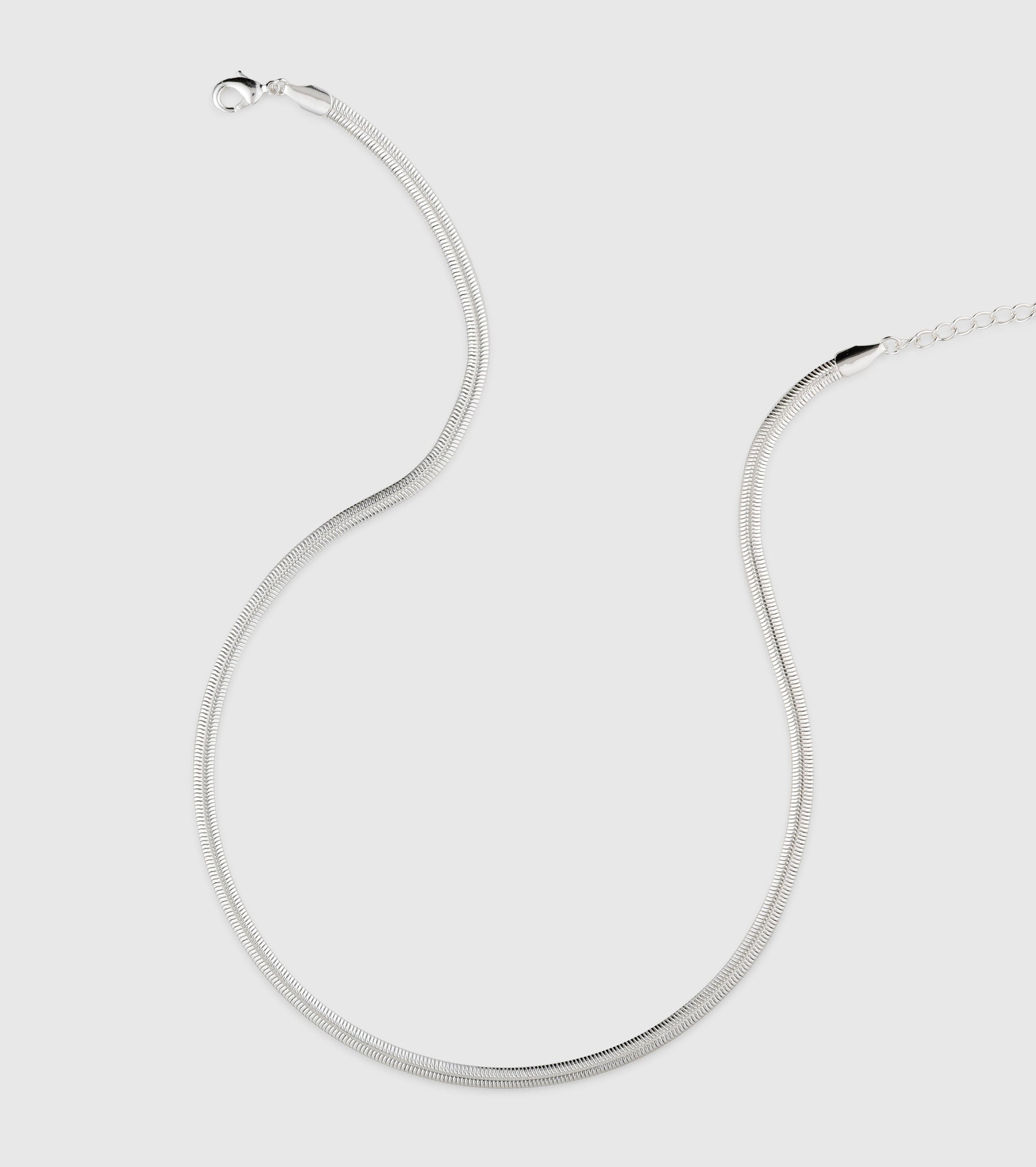 Silver Snake Chain Necklace - OUZELJewellery