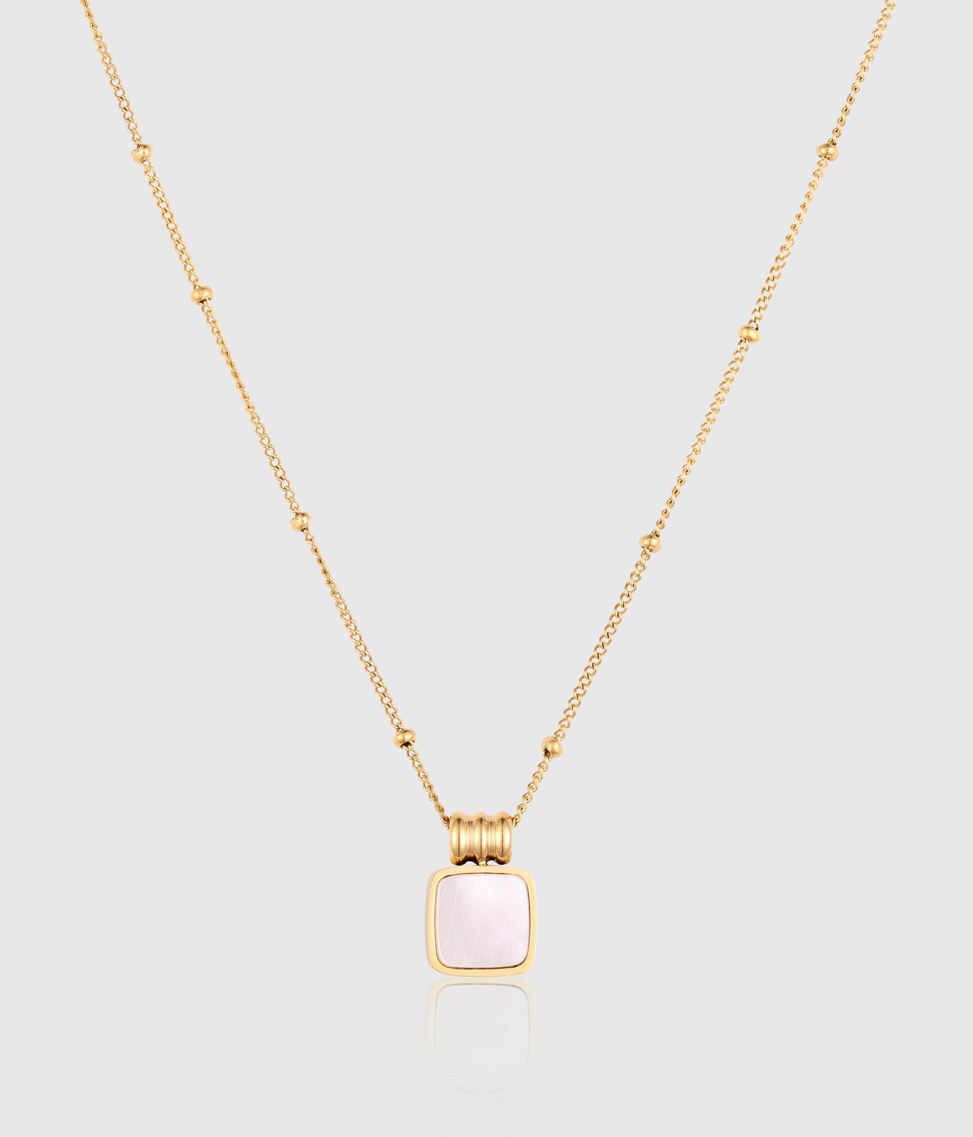 Square Charm Pendant Necklace - OUZELJewellery