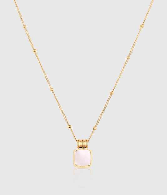 Square Charm Pendant Necklace - OUZELJewellery