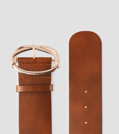 ZICA Italian Leather Belt- Brown - OUZELLeather Belts